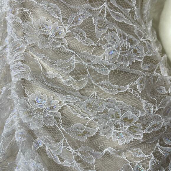 For Love and Lemons white floral lace maxi dress sz XS - Picture 11 of 14